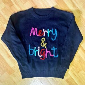 “Merry & Bright” Christmas Sweater